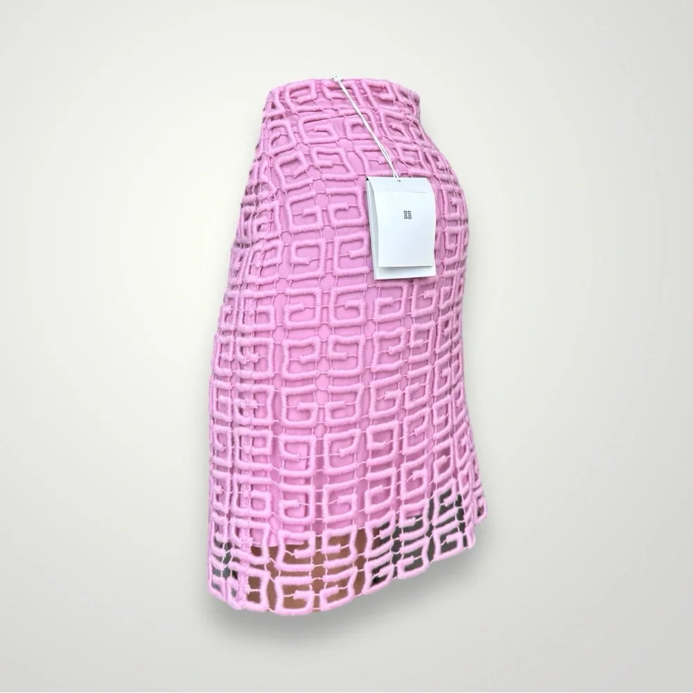 Givenchy Pink Monogram 1290$ 4G Midi Skirt 🎀 - Picture 7 of 9